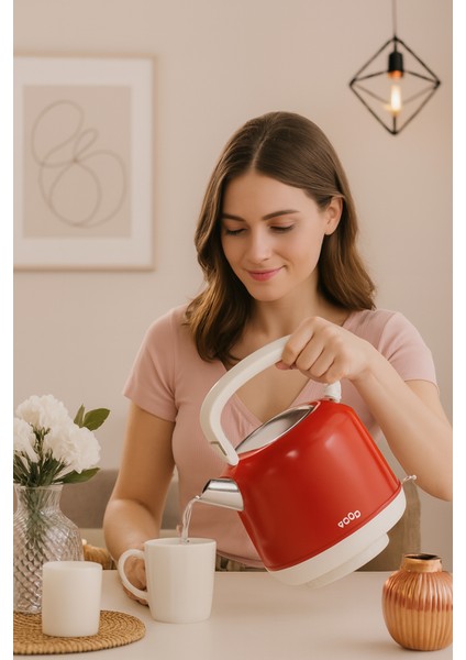 Kablosuz Kettle Sinbo Su Isıtıcı 2.2 Litre, Hızlı Kaynatma ve Otomatik Kapanma, Paslanmaz Çelik