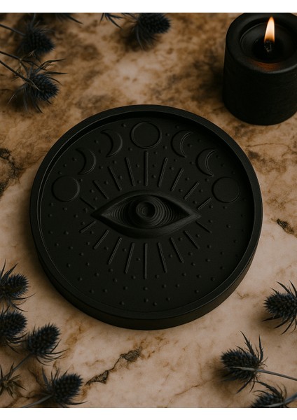 Mistik Göz ve Ay Evreli Takı Tepsisi Takı Kutusu Masaüstü Organizeri