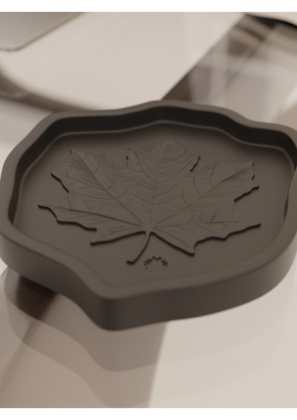 Çınar Yapraklı Takı Tepsisi Takı Kutusu Masaüstü Organizeri