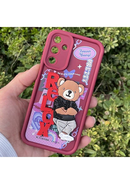 Samsung Galaxy A25 Kılıf Ayıcıklı Darbe Önleyici Silikon Kapak