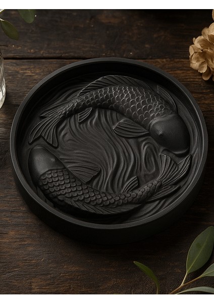 Balık Desenli Tepsi Takı Kutusu Masaüstü Organizeri