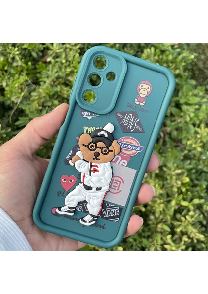 Samsung Galaxy A25 Kılıf Ayıcıklı Darbe Önleyici Silikon Kapak