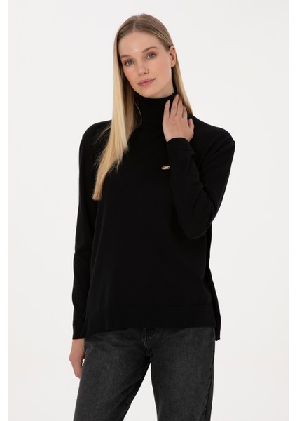 Kadın Siyah Kazak /triko 50307742-VR046