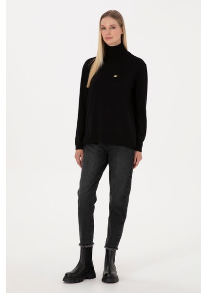 Kadın Siyah Kazak /triko 50307742-VR046 fırsatları