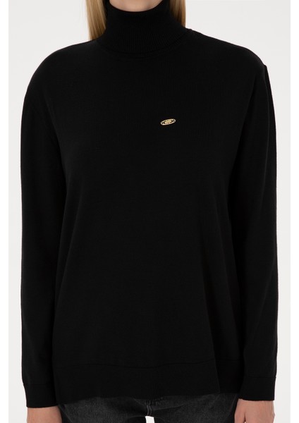 Kadın Siyah Kazak /triko 50307742-VR046