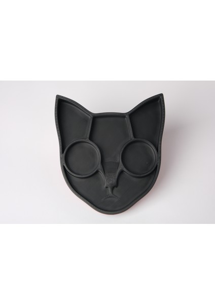 Kedi Yüzü Şeklinde Tepsi Takı Kutusu Masaüstü Organizeri fiyatları