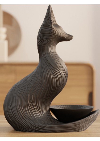 Tilki Takı Tepsisi Takı Kutusu Masaüstü Organizeri