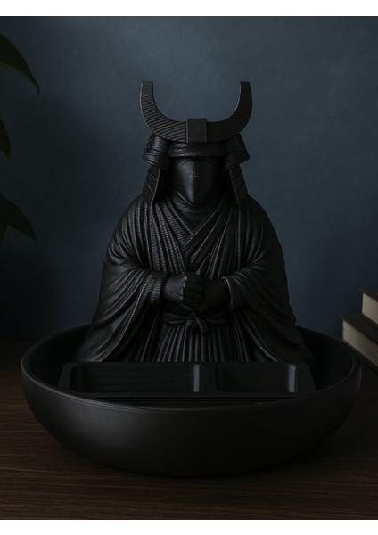 Samuray Figürlü Takı Kutusu Masaüstü Organizeri