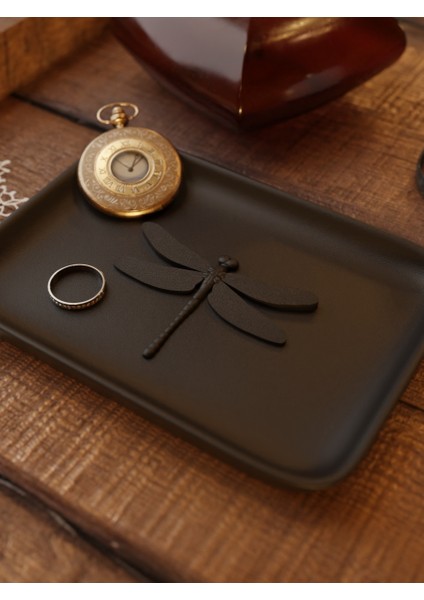 Yusufçuk Desenli Takı Tepsisi Takı Kutusu Masaüstü Organizeri