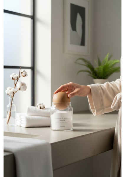 Dekoratif Ahşap Top Kapak Pamuk Kavanozu Kutusu 300ML fiyatları