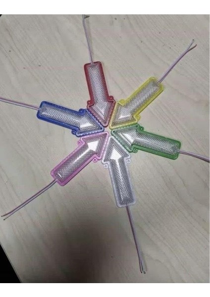 12 Volt Ok Yönlü Led Modül İşaret Modülü Tabela Modül Reklamcı Modül Mavi (3 Adet)