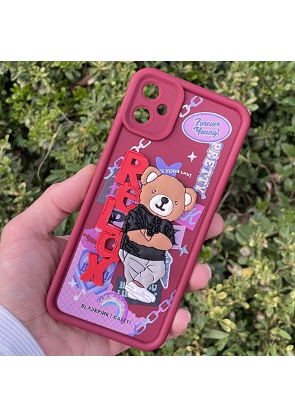 Samsung Galaxy A05 Kılıf Ayıcıklı Darbe Önleyici Silikon Kapak