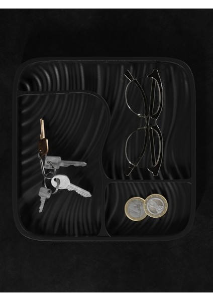 Zarif Dalgalı Takı Tepsisi Takı Kutusu Masaüstü Organizeri