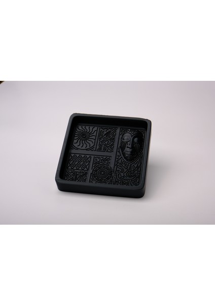 Aztek Desenli Takı Tepsisi Takı Kutusu Masaüstü Organizeri fiyatları