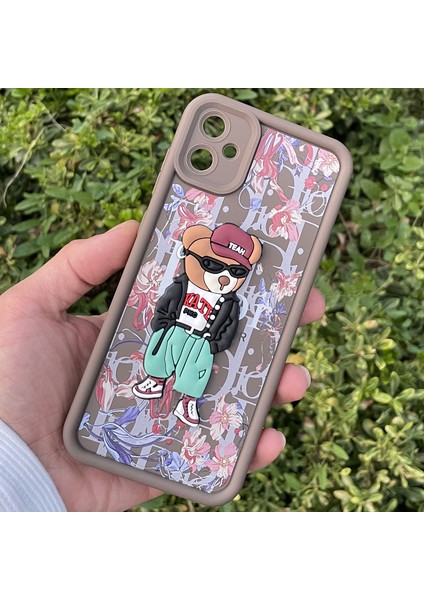 Samsung Galaxy A05 Kılıf Ayıcıklı Darbe Önleyici Silikon Kapak