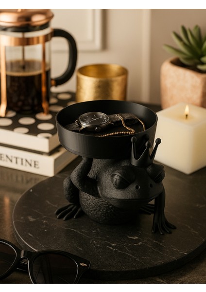 Kurbağa Prens Takı Kutusu Masaüstü Organizeri