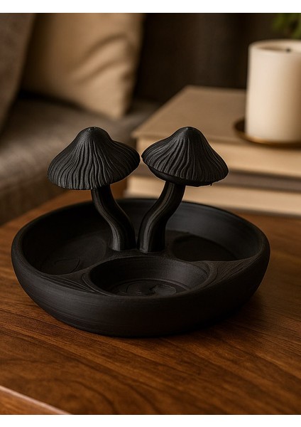 Ortasıında Mantar Bulunan Takı Tepsisi Takı Kutusu Masaüstü Organizeri