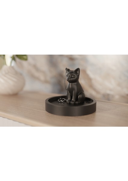 Kedili Takı Tepsisi Takı Kutusu Masaüstü Organizeri