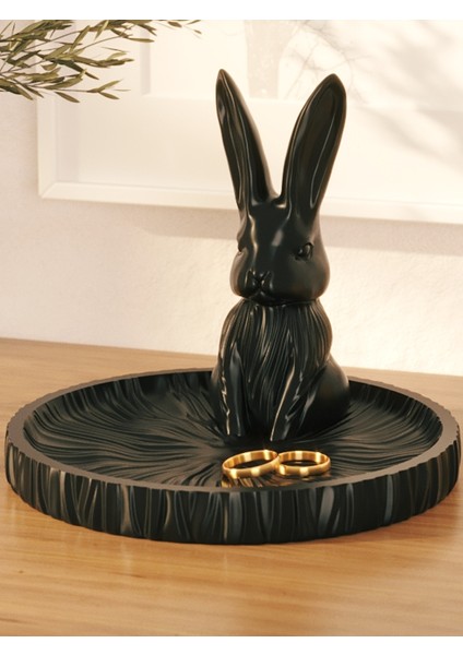 Tavşanlı Takı Tepsisi Takı Kutusu Masaüstü Organizeri