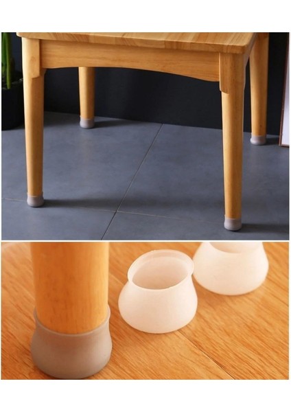 12 Adet Kaydırmaz Sandalye ve Masa Ayağı Silikon Kılıf