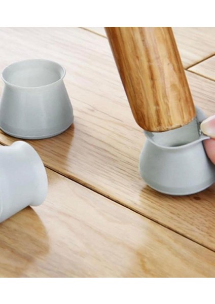 12 Adet Kaydırmaz Sandalye ve Masa Ayağı Silikon Kılıf