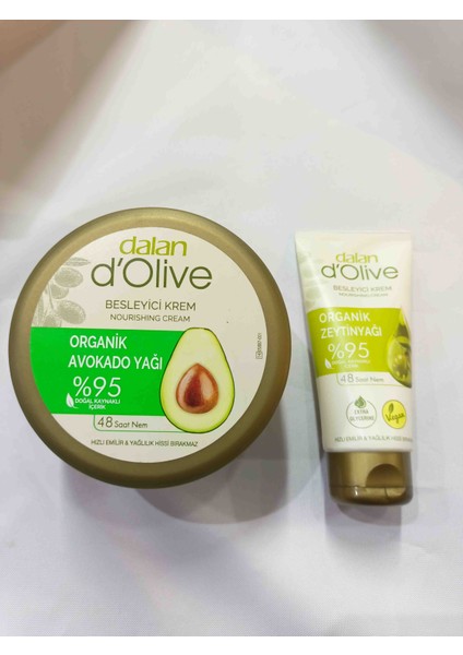 D' Olive Aloevera Doğal Zeytin Yağlı 250 ml ve 60 ml Organik Zeytin Yağlı Besleyici Krem
