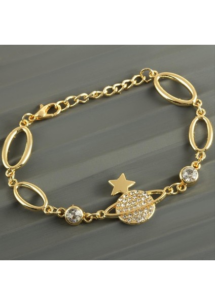 Techmrt Jupiter Taşlı Trend Bileklik-Sarı