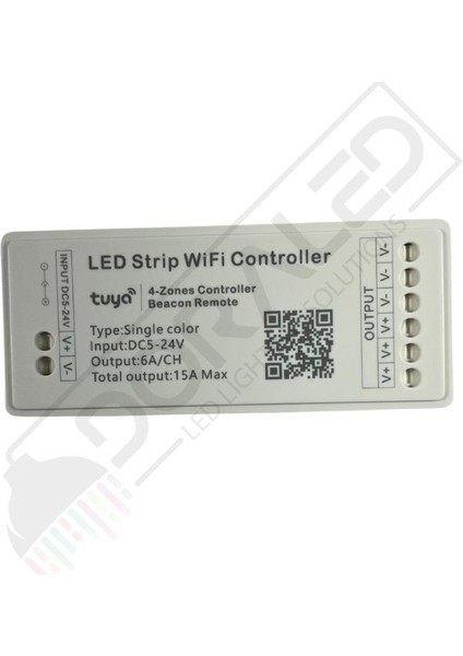 Tuya Destekli Wifi Kontrollü Dimmer Şerit LED Kontrol Devresi - 1 Kanal