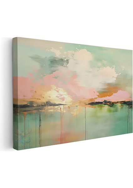 Kanvas Yatay Duvar Tablosu Kanvas Soyut Gun Batimi Ev Ofis Salon Modern Duvar Tablosu
