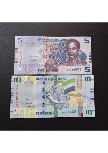 3996368F63B23AFA0C 2022 Sierra 5/10 Leones Takım Çil Kağıt Para