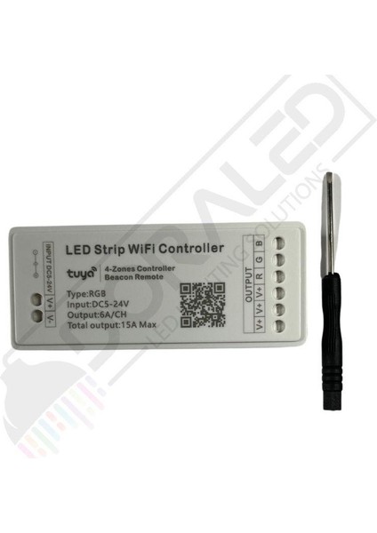 Tuya Destekli Wifi Kontrollü Rgb Şerit LED Kontrol Devresi 5-24V
