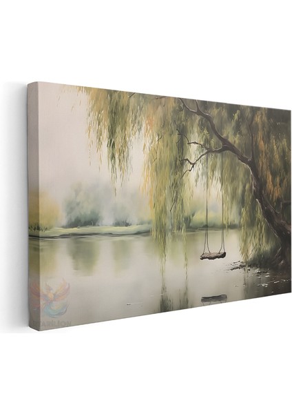 Kanvas Yatay Duvar Tablosu Kanvas Vintage Salincak Ev Ofis Salon Modern Duvar Tablosu