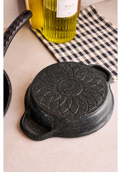 Progranito Döküm 3'lü Tava ve Sahan Seti 20-24-28 cm modelleri