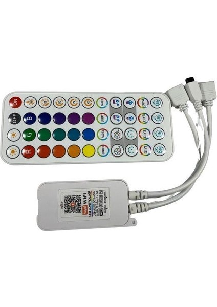 Tuya Destekli Wifi Kontrollü RGB Şerit Led Kontrol Cihazı 5-24V