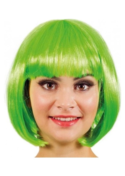 Yeşil Parti Peruğu Kısa Küt Saç fiyatları