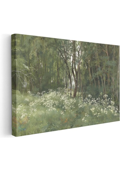 Kanvas Yatay Duvar Tablosu Kanvas Yesil Doga Manzarasi Ev Ofis Salon Modern Duvar Tablosu