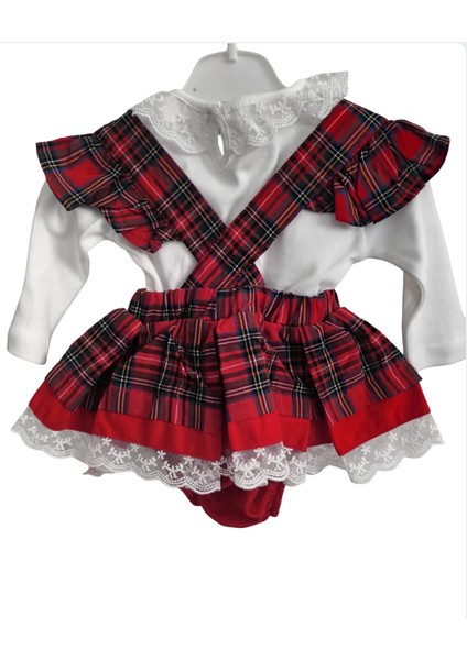 Laura Baby Ekoseli ve Fiyonklu Kız Bebek /çocuk Özel Gün/doğum Günü /party Romper Tulum modelleri