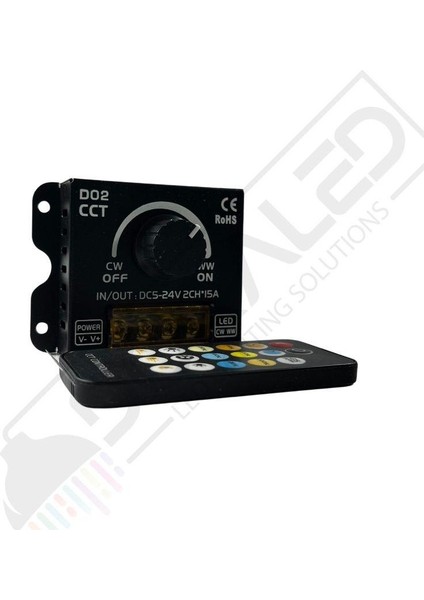 Kelvin Ayarlı 2 Kanal Led Dimmer 12-24 Volt modelleri