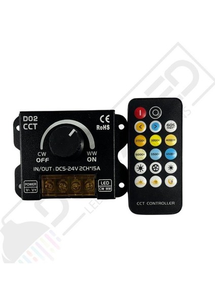 Kelvin Ayarlı 2 Kanal Led Dimmer 12-24 Volt fırsatları