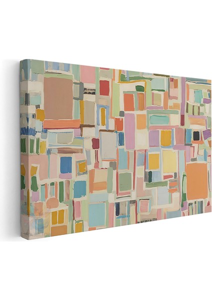 Kanvas Yatay Duvar Tablosu Kanvas Soyut Geometrik Sanat7 Ev Ofis Salon Modern Duvar Tablosu