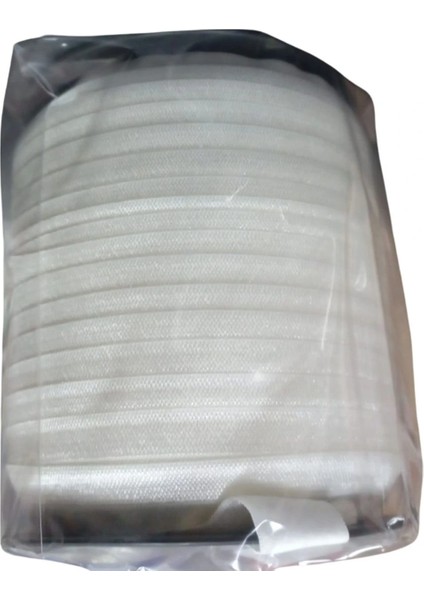 Çamaşır Lastiği Düz 1 cm 75 Metre 1 Top Ekru