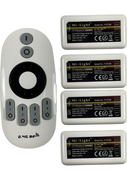 4 Kanal Touch Dokunmatik Led Dimmer 12-24V Rf