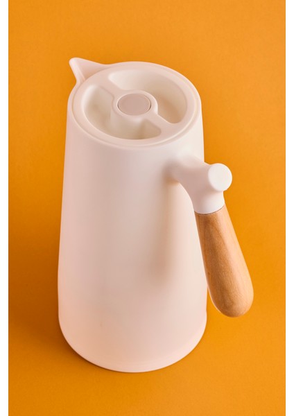 Niva Nordic Bambu Saplı Cam Vakumlu Termos 1000 ml Beyaz fiyatları