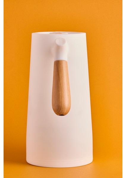 Niva Nordic Bambu Saplı Cam Vakumlu Termos 1000 ml Beyaz fırsatları