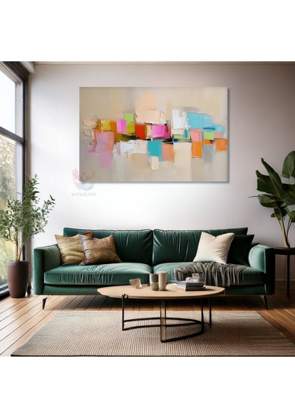 Kanvas Yatay Duvar Tablosu Kanvas Soyut Renk Sanati5 Ev Ofis Salon Modern Duvar Tablosu fiyatları