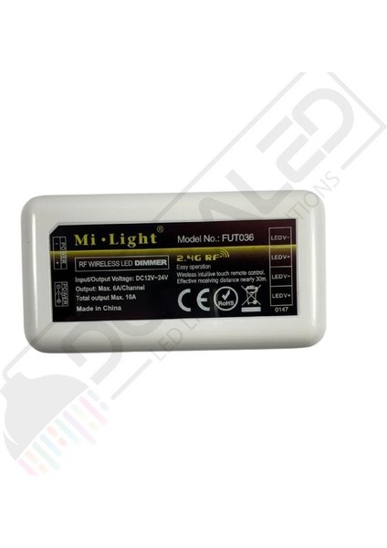 2 Kanal Touch Dokunmatik Led Dimmer 12-24V Rf
