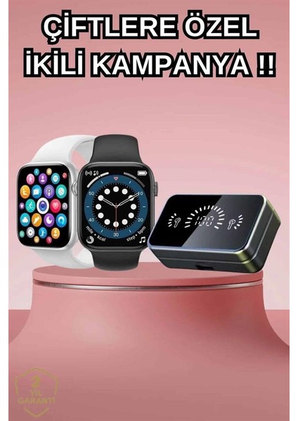 Powerbank Bluetooth Kulaklık ve Yeni Model Akıllı Saat Seti Anc Özelliği Dokunamatik fiyatları