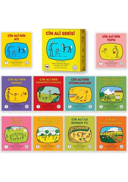 Cin Ali Serisi Kutulu Set (10 Takım Kitap)