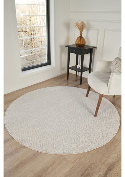 Modern Dokuma Halı Bej Yumuşak Dokulu Premium Salon Oturma Odası Mutfak Halısı