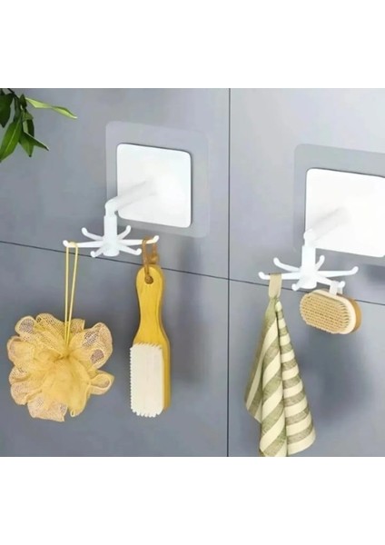 Çok Amaçlı Askı 360 Derece Dönen Mutfak Banyo Takı Yapışkanlı Pratik Askı modelleri